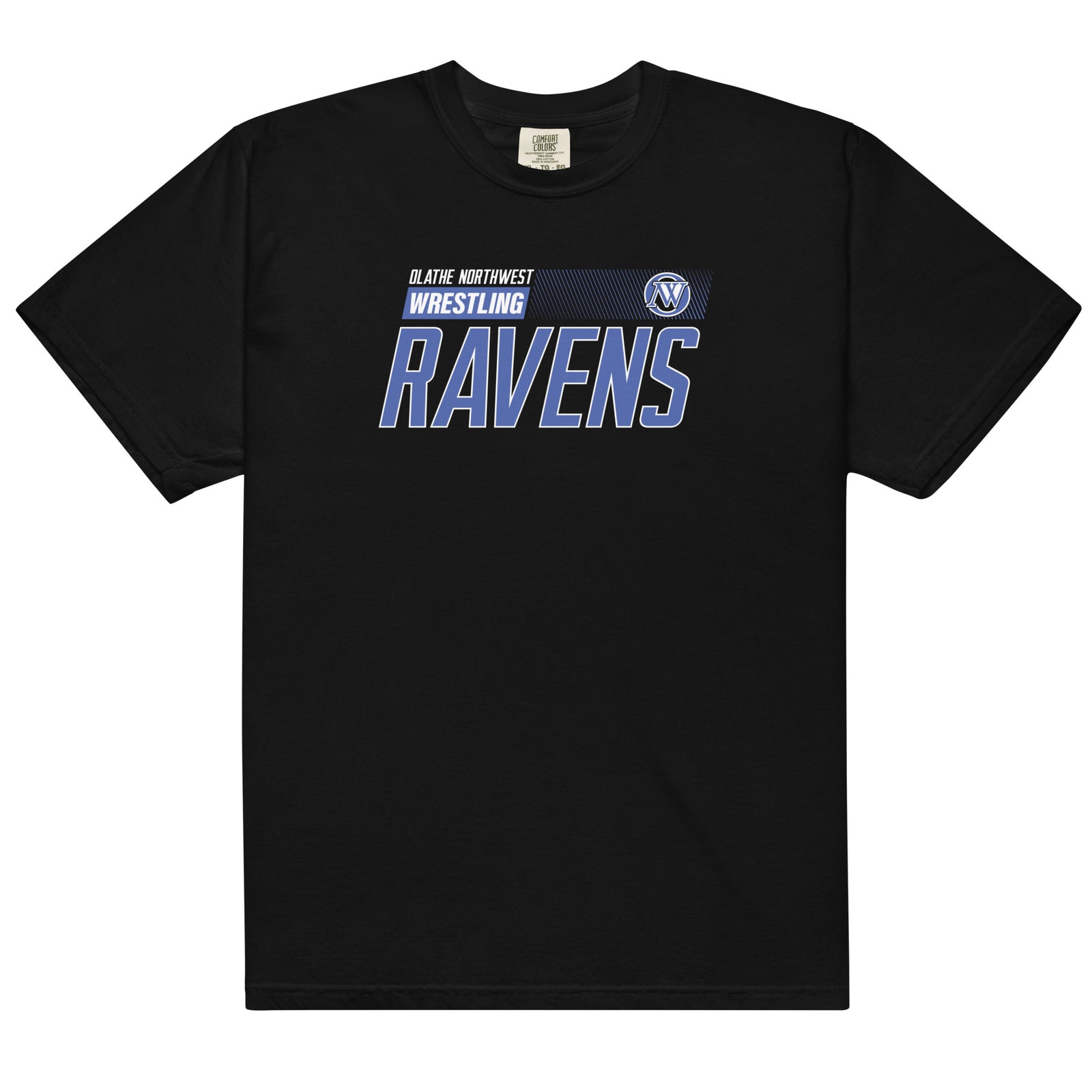 Olathe Northwest Wrestling Banner Mens Garment-Dyed Heavyweight T-Shirt
