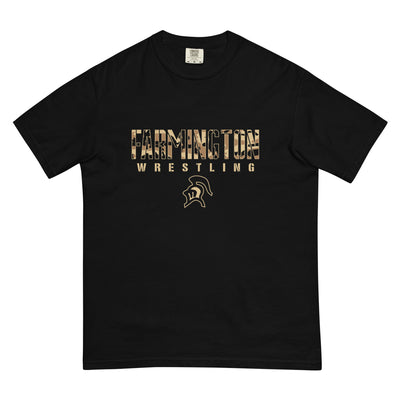 Farmington Wrestling Fall 2022 Men’s garment-dyed heavyweight t-shirt