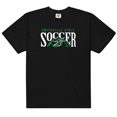 Smithville Girls Soccer '23 Mens Garment-Dyed Heavyweight T-Shirt
