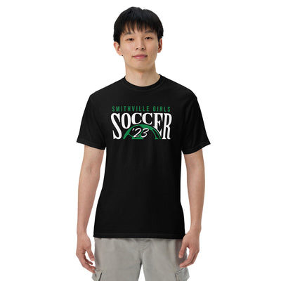 Smithville Girls Soccer '23 Mens Garment-Dyed Heavyweight T-Shirt