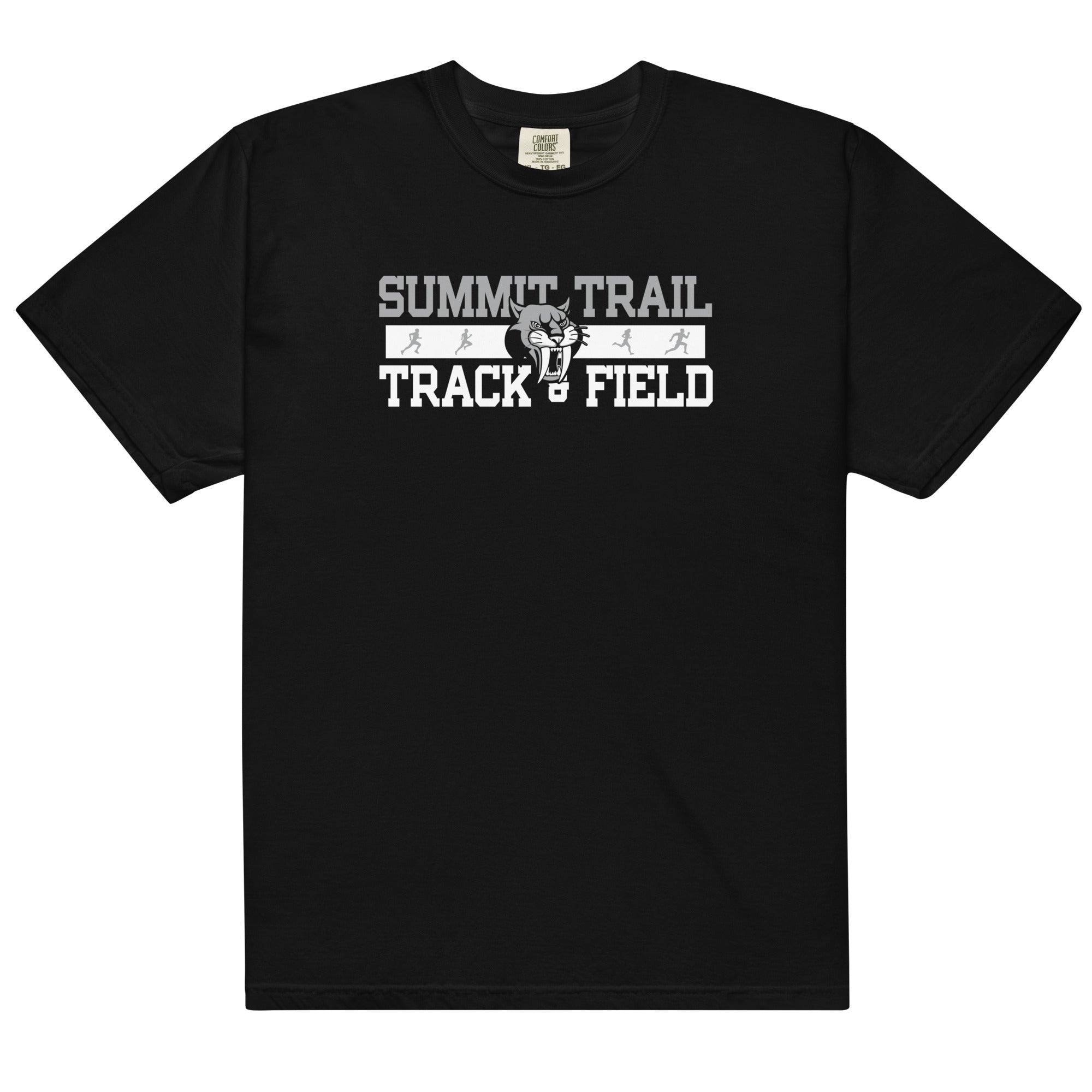 Summit Trail Middle School Track & Field Mens Garment-Dyed Heavyweight T-Shirt