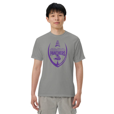 Royal Valley Football Mens Garment-Dyed Heavyweight T-Shirt