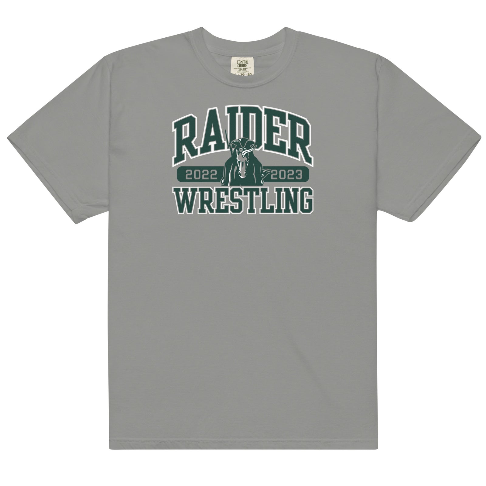 Shawnee Mission South HS Wrestling Mens Garment-Dyed Heavyweight T-Shirt