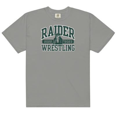 Shawnee Mission South HS Wrestling Mens Garment-Dyed Heavyweight T-Shirt