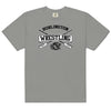Burlington HS Wrestling Row The Boat Mens Garment-Dyed Heavyweight T-Shirt