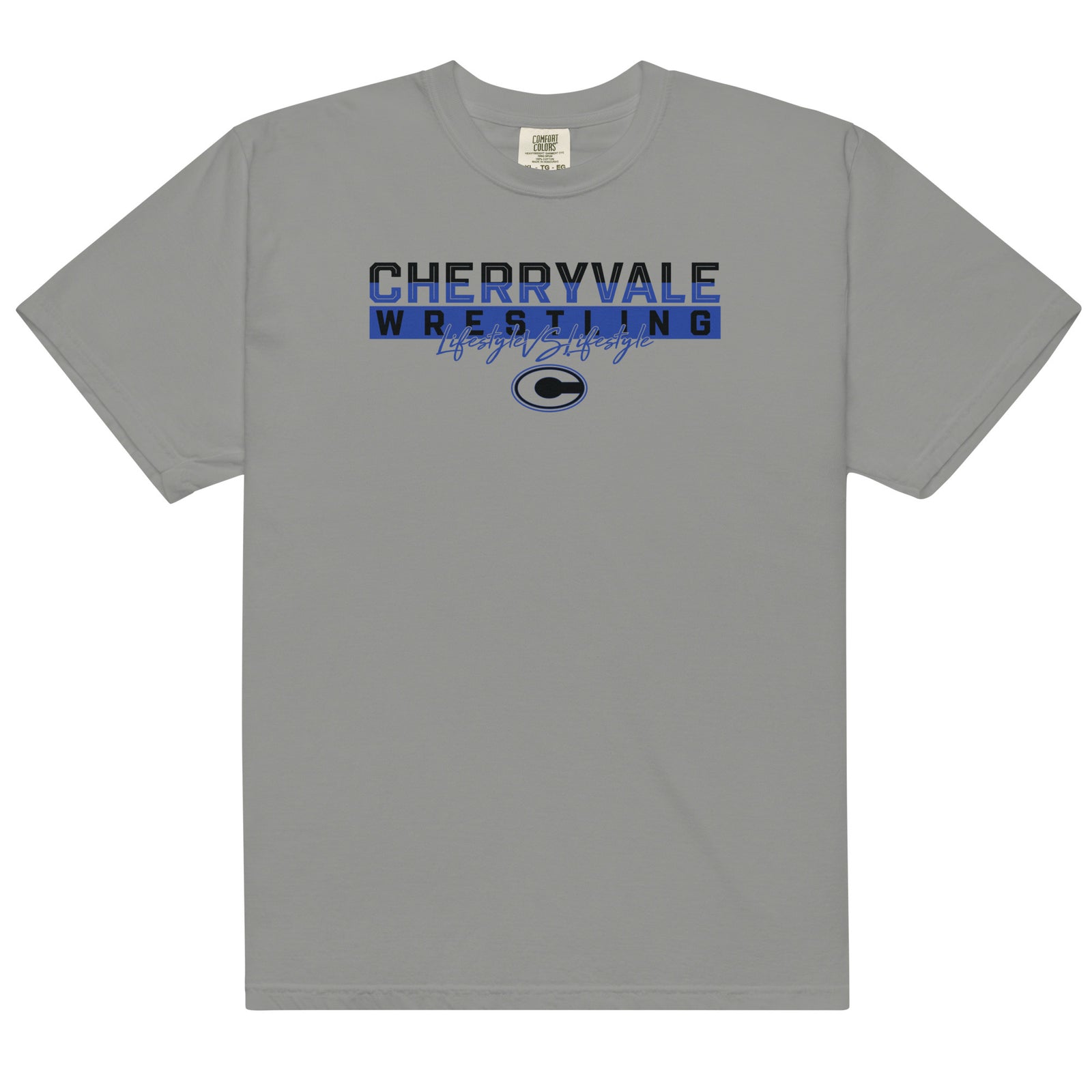 Cherryvale Middle High School Mens Garment-Dyed Heavyweight T-Shirt