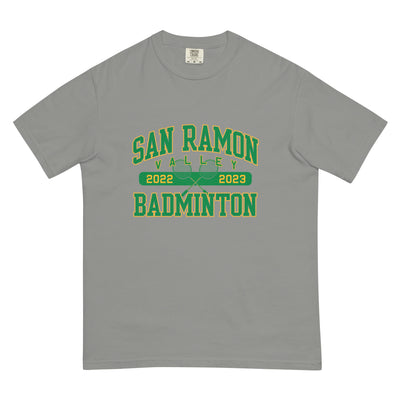 San Ramon Valley Badminton Men’s garment-dyed heavyweight t-shirt