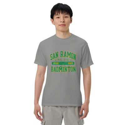 San Ramon Valley Badminton Men’s garment-dyed heavyweight t-shirt