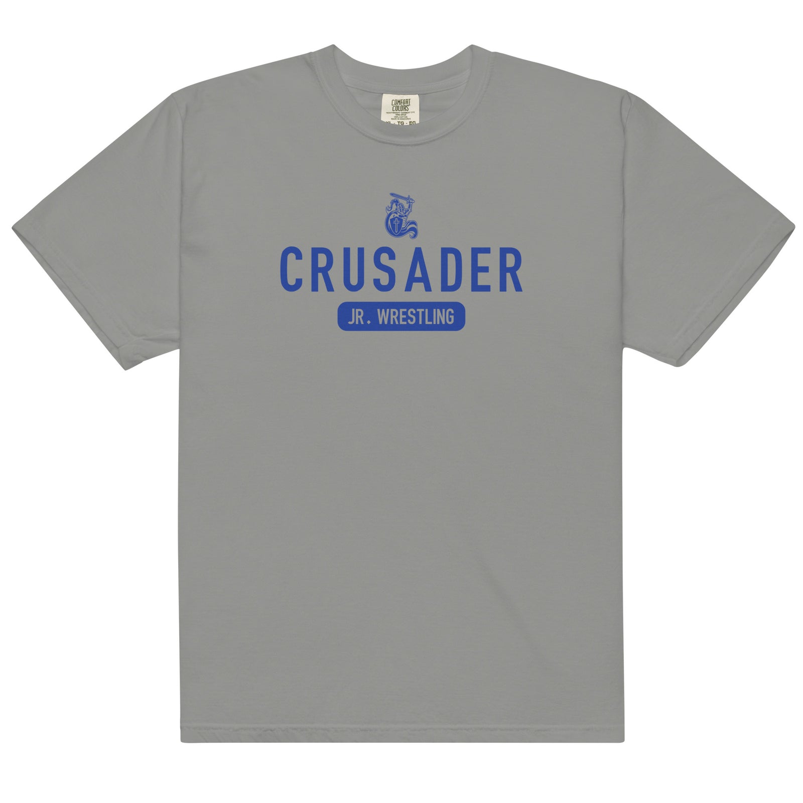 Crusader Jr. Wrestling 2 Mens Garment-Dyed Heavyweight T-Shirt