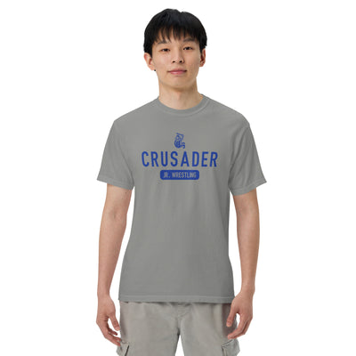 Crusader Jr. Wrestling 2 Mens Garment-Dyed Heavyweight T-Shirt