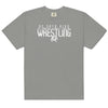 De Soto Kids Wrestling Grey Mens Garment-Dyed Heavyweight T-Shirt