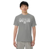 De Soto Kids Wrestling Grey Mens Garment-Dyed Heavyweight T-Shirt