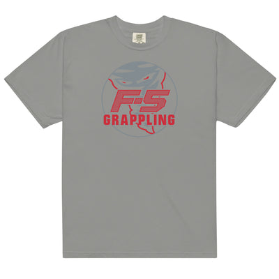 F-5 Grappling Tornado Mens Garment-Dyed Heavyweight T-Shirt