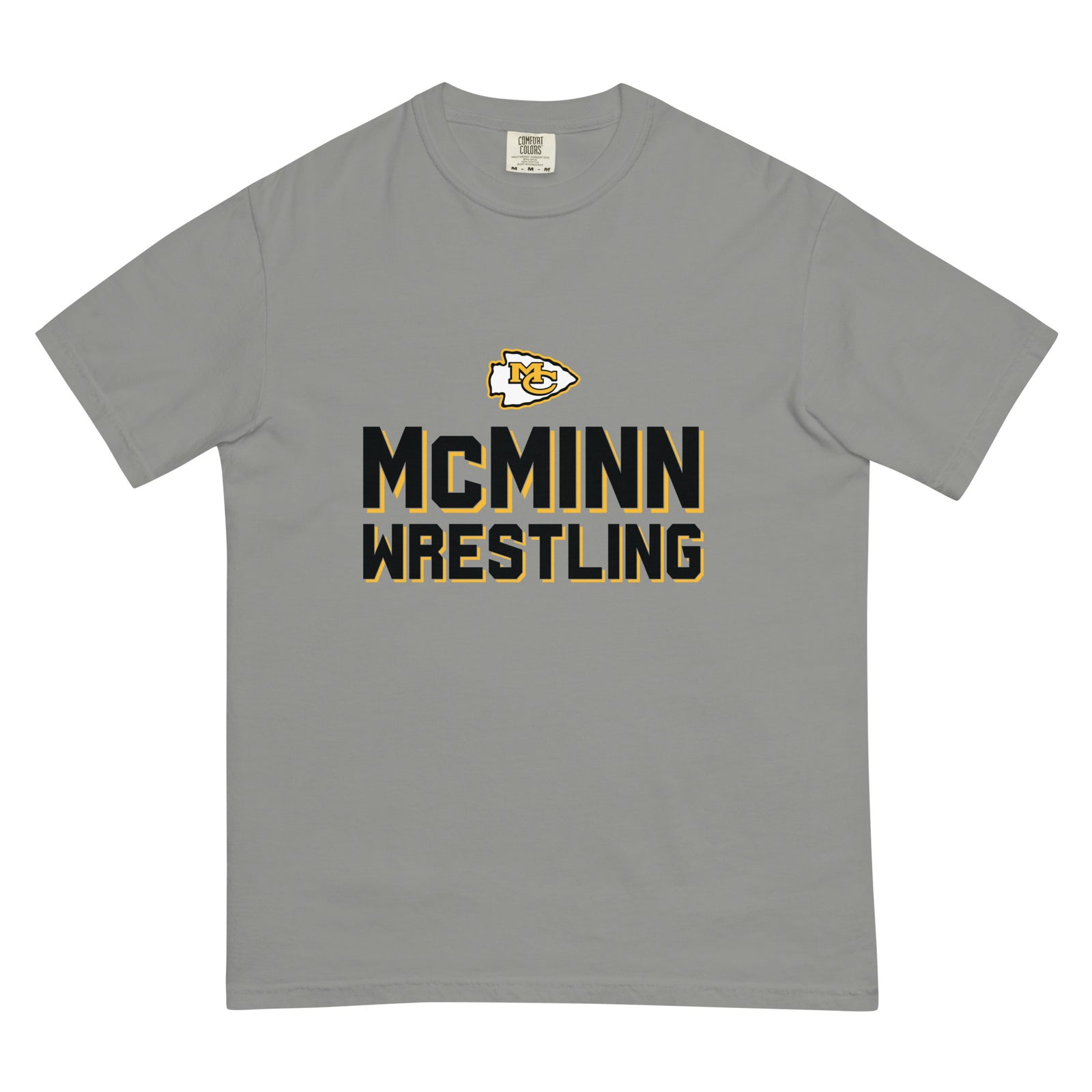 McMinn High School Wrestling Men’s garment-dyed heavyweight t-shirt