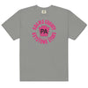 Keystone Stars Wrestling Club Pink Mens Garment-Dyed Heavyweight T-Shirt