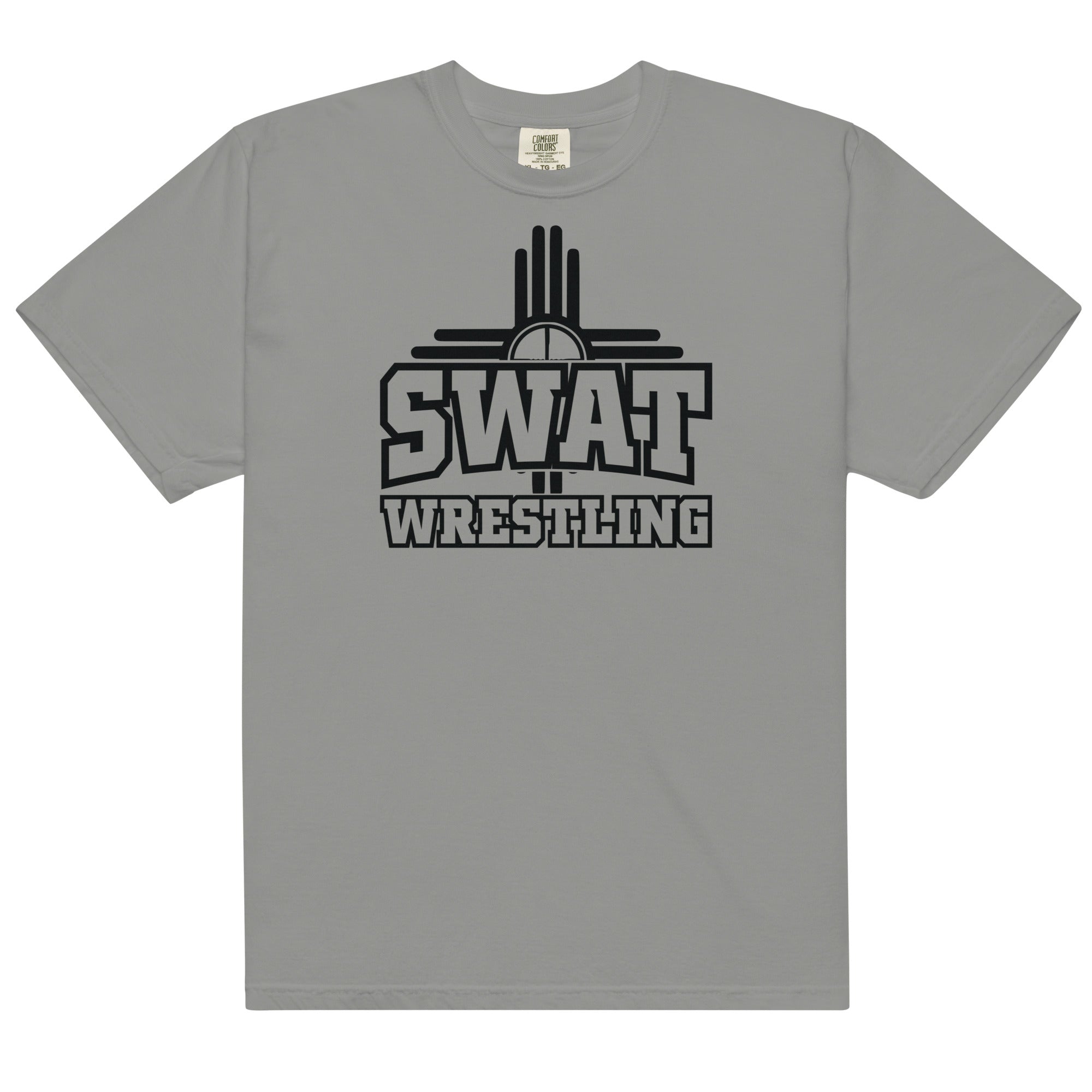 Las Vegas Youth Wrestling SWAT Wrestling Mens Garment-Dyed Heavyweight T-Shirt