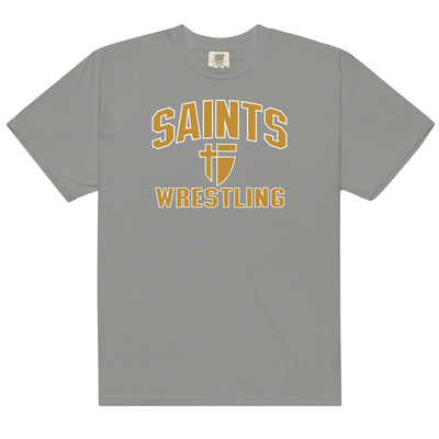 STA Saints Wrestling Mens Garment-Dyed Heavyweight T-Shirt