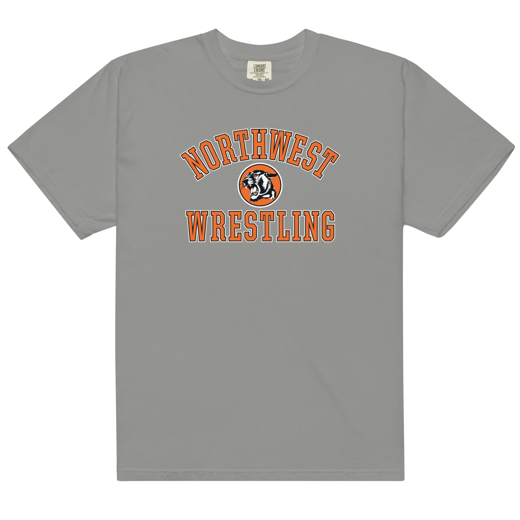 Northwest Wrestling Mens Garment-Dyed Heavyweight T-Shirt