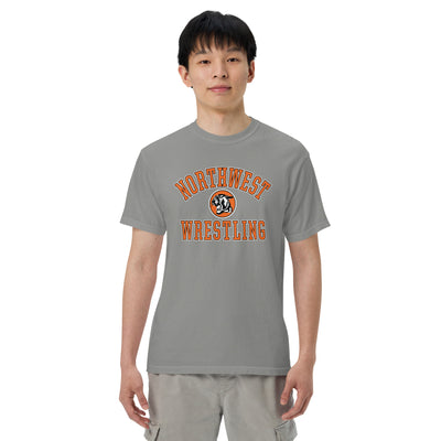 Northwest Wrestling Mens Garment-Dyed Heavyweight T-Shirt