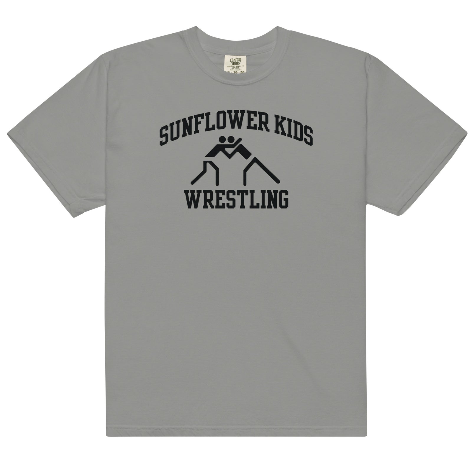 Sunflower Kids Wrestling Club Mens Garment-Dyed Heavyweight T-Shirt