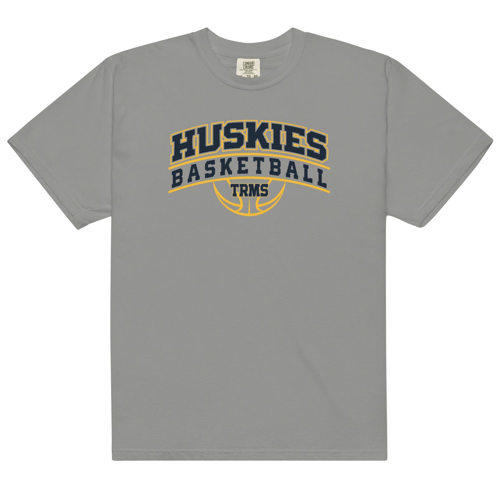 Trail Ridge Middle School Basketball Mens Garment-Dyed Heavyweight T-Shirt