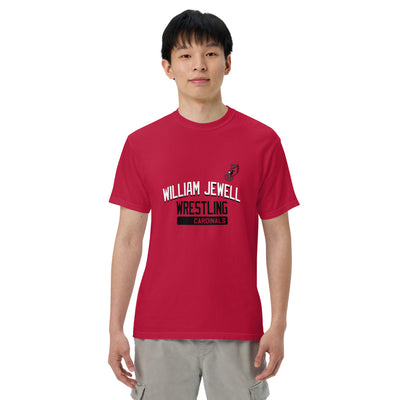 William Jewell Wrestling Mens Garment-Dyed Heavyweight T-Shirt