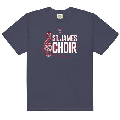 SJA Choir Mens Garment-Dyed Heavyweight T-Shirt