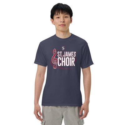 SJA Choir Mens Garment-Dyed Heavyweight T-Shirt