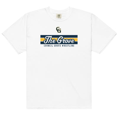Council Grove Wrestling Mens Garment-Dyed Heavyweight T-Shirt