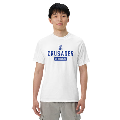 Crusader Jr. Wrestling 2 Mens Garment-Dyed Heavyweight T-Shirt