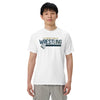 Elkhorn South Wrestling Mens Garment-Dyed Heavyweight T-Shirt