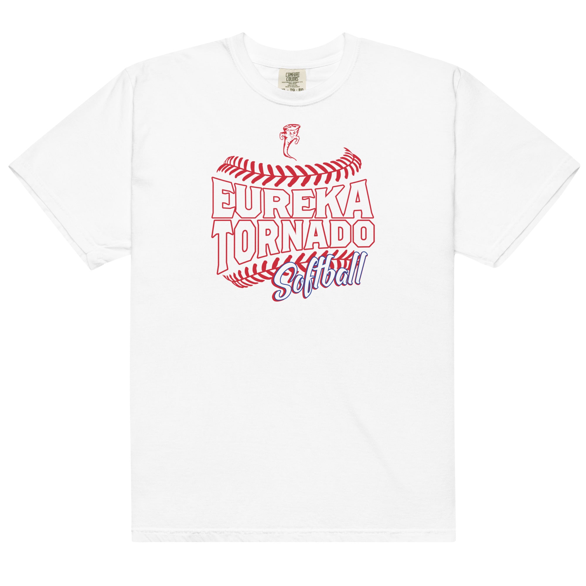 Eureka Softball Mens Garment-Dyed Heavyweight T-Shirt