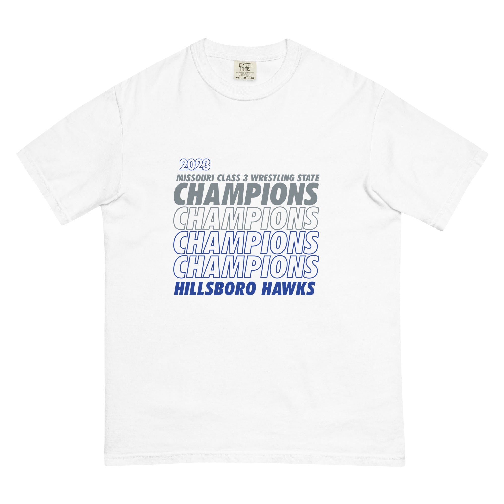 Hillsboro High School Men’s garment-dyed heavyweight t-shirt