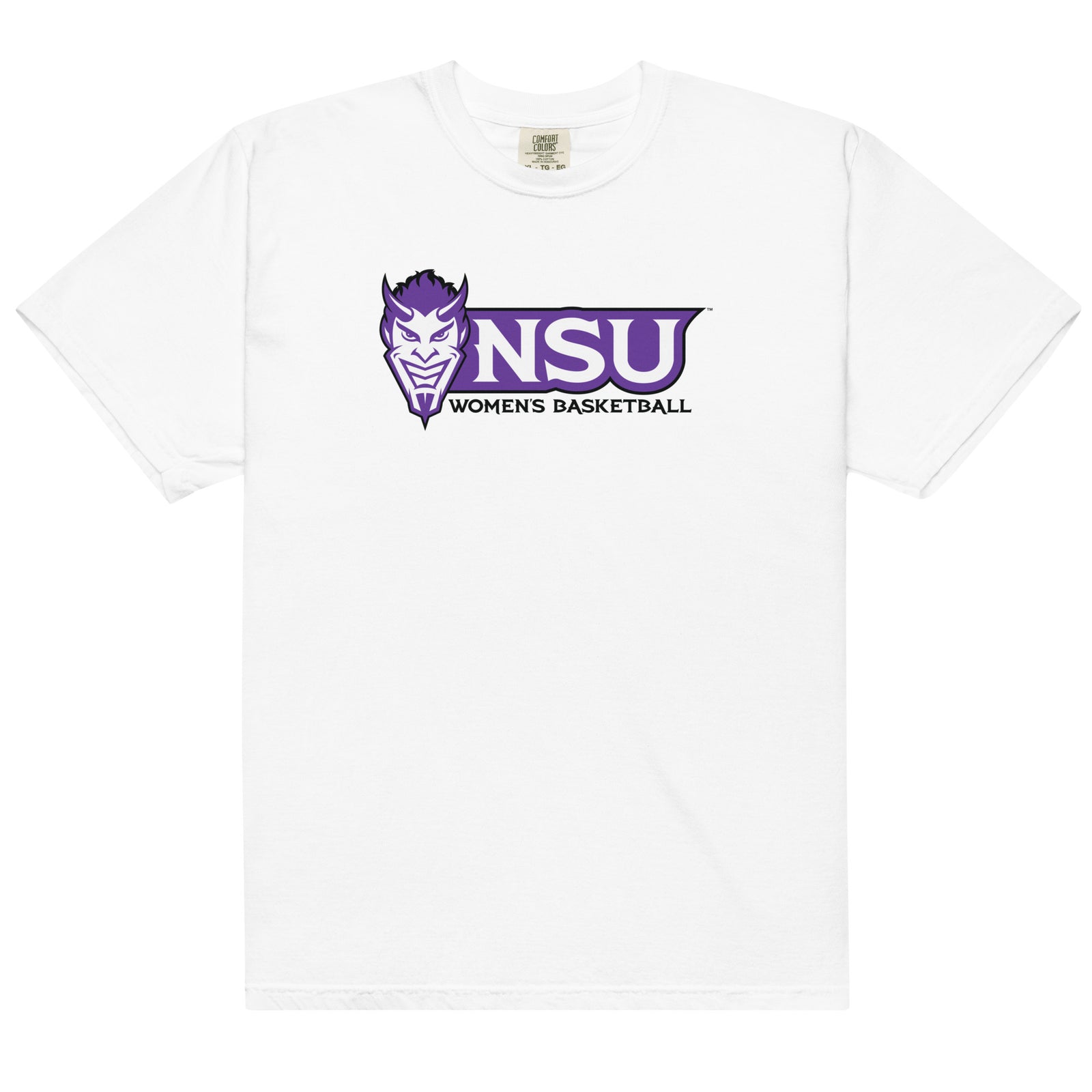 Northwestern Basketball Mens Garment-Dyed Heavyweight T-Shirt