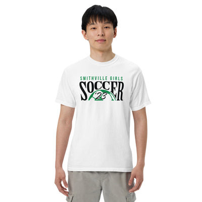 Smithville Girls Soccer '23 Mens Garment-Dyed Heavyweight T-Shirt
