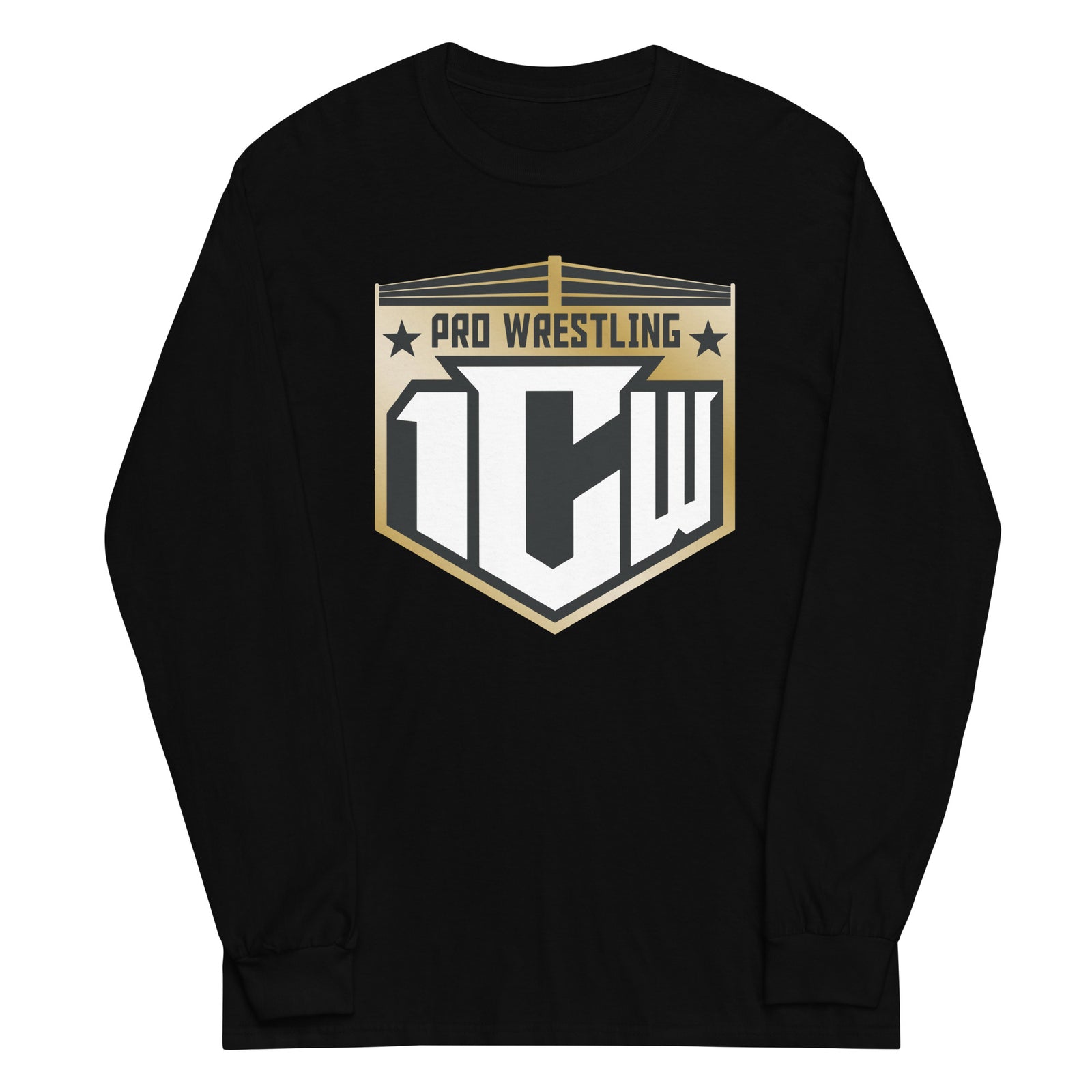 1CW Pro Wrestling New Logo Mens Long Sleeve Shirt