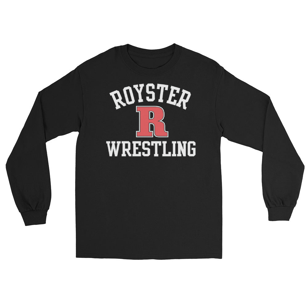 Royster Rockets Wrestling Mens Long Sleeve Shirt