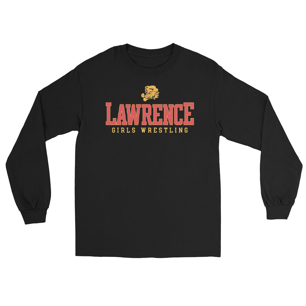 Lawrence Girls Wrestling  Mens Long Sleeve Shirt