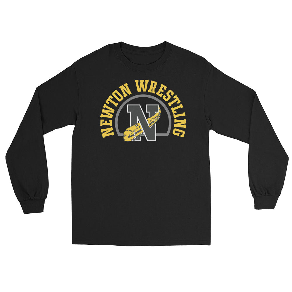 Newton High School Wrestling  Mens Long Sleeve Shirt