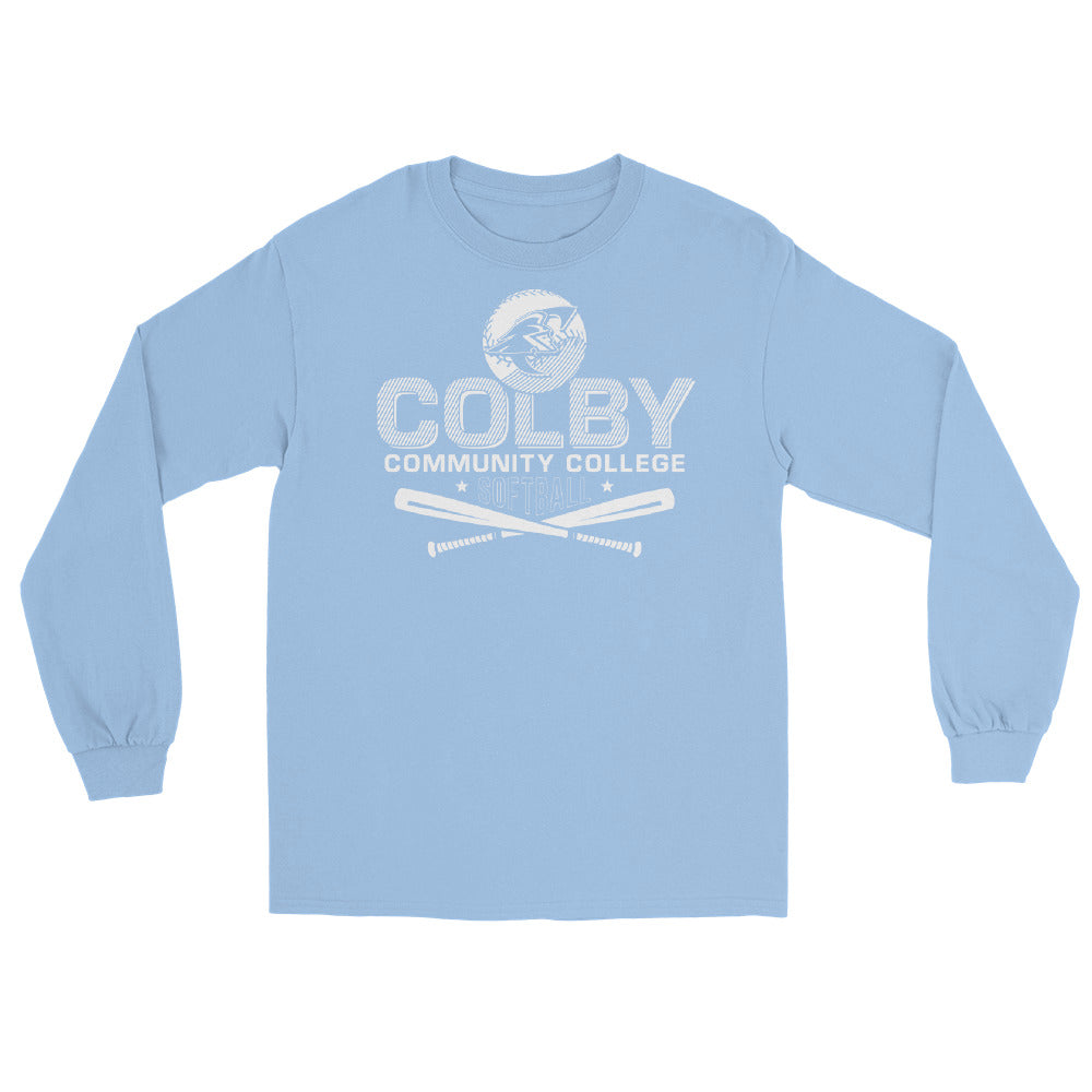 Colby Community College Softball Mens Long Sleeve Shirt