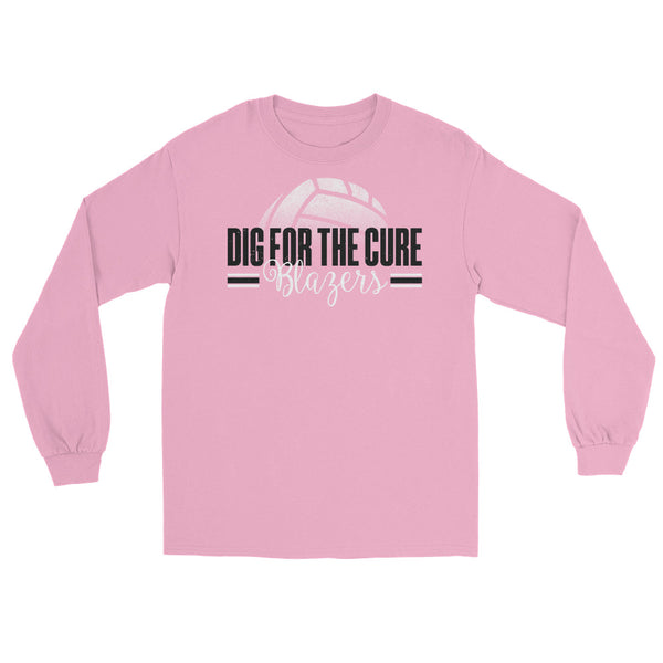 Dig Pink Men's Long Sleeve Shirt - Blue Chip Athletic