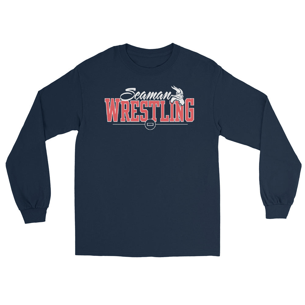 Topeka Seaman Wrestling Mens Long Sleeve Shirt