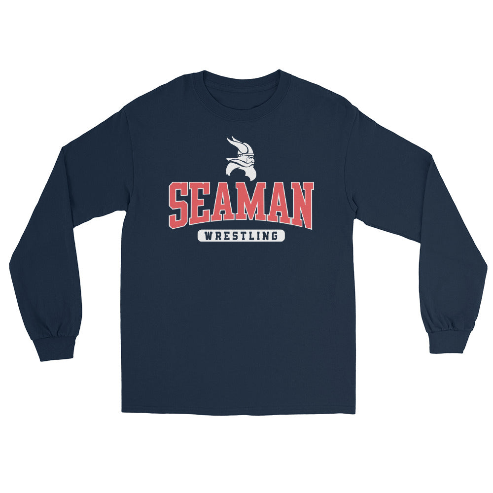Topeka Seaman Wrestling Mens Long Sleeve Shirt