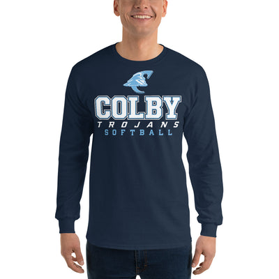 Colby Community College Softball Mens Long Sleeve Shirt