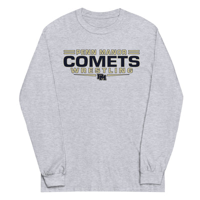 Penn Manor Comets Wrestling Mens Long Sleeve Shirt