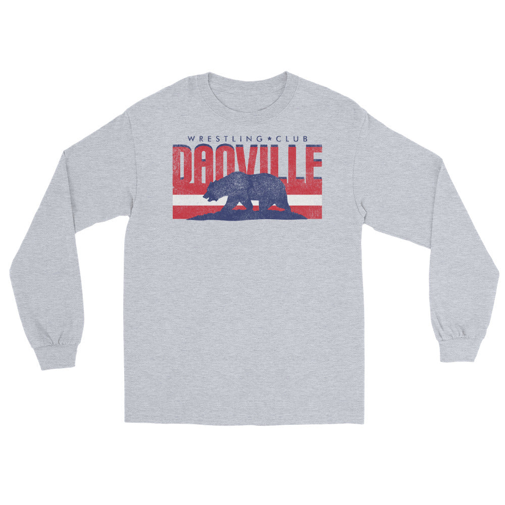 Danville Wrestling Club Grey Mens Long Sleeve Shirt