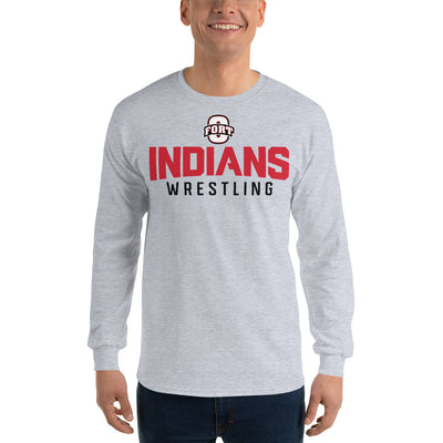 Fort Osage Wrestling Indians Wrestling Mens Long Sleeve Shirt