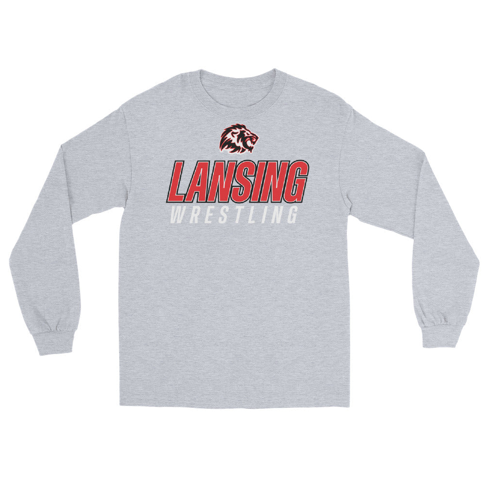 Lansing Wrestling  Mens Long Sleeve Shirt