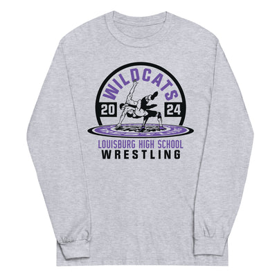 Wildcat Wrestling (Front Only) 2024 Men’s Long Sleeve Shirt