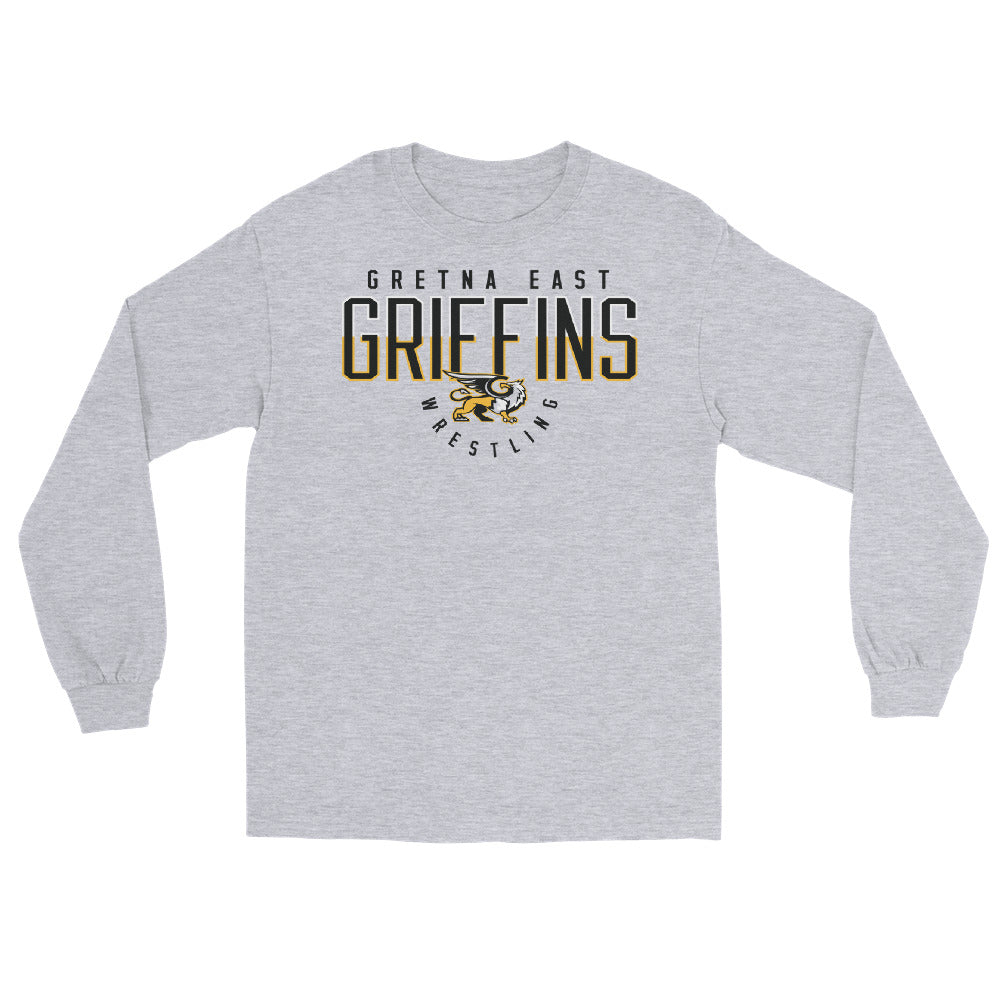 Gretna East  Griffins Wrestling Mens Long Sleeve Shirt